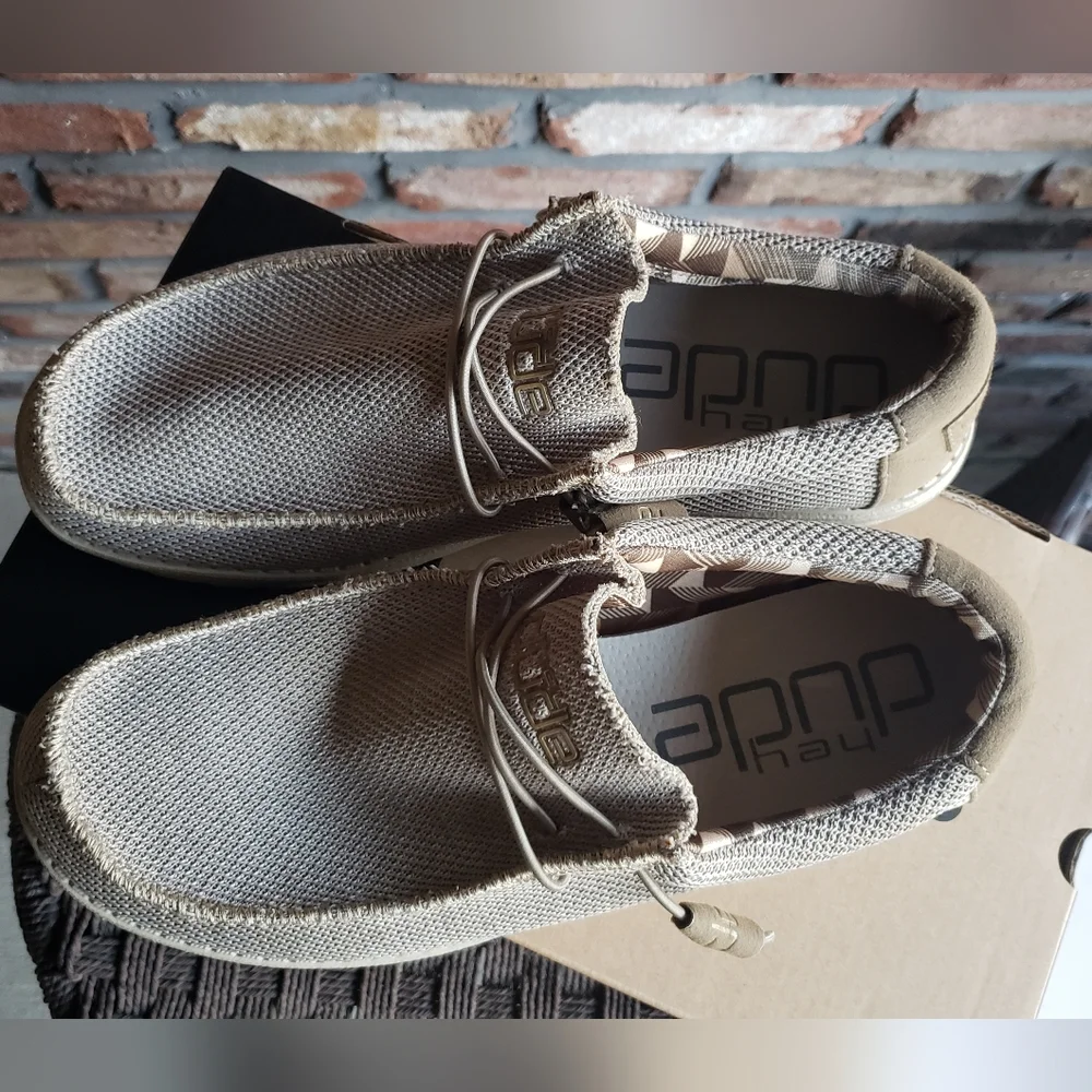 Hey Dude Men's Beige Slip-On Loafers - Picture 6 of 6